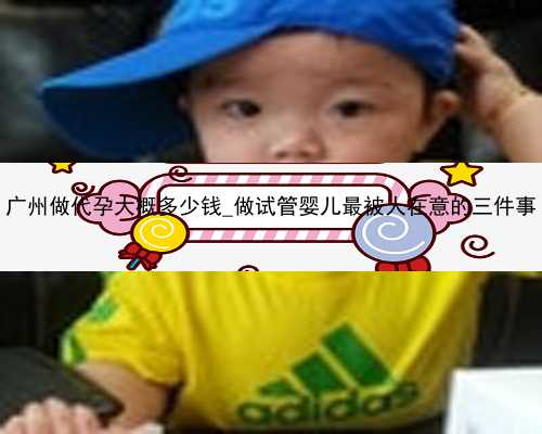 广州做代孕大概多少钱_做试管婴儿最被人在意的三件事